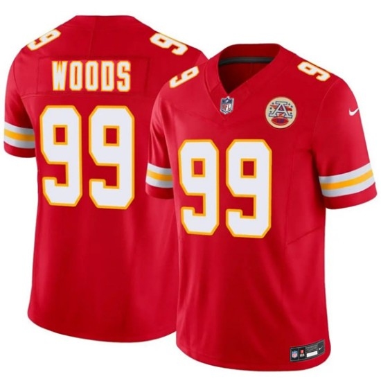 Men’s Kansas City Chiefs #99 Peter Woods Red 2026 Draft F.U.S.E. Vapor Untouchable Limited Football Stitched Jersey - Ujersey