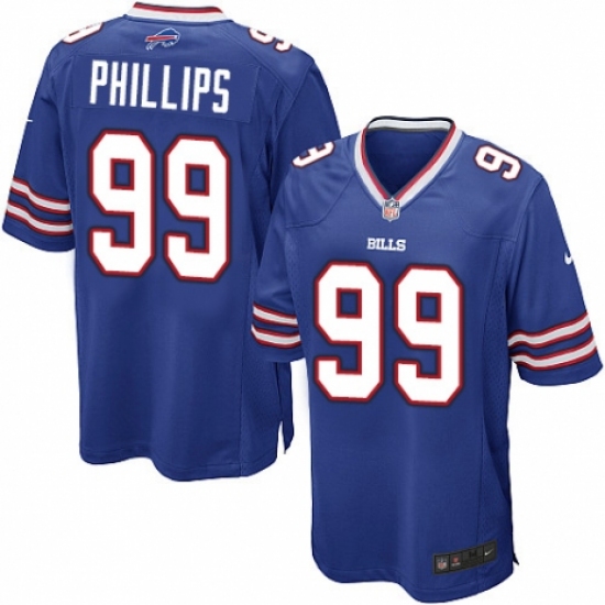 Men's Nike Buffalo Bills #99 Harrison Phillips Game Royal Blue Team Color NFL Jersey - Ujersey