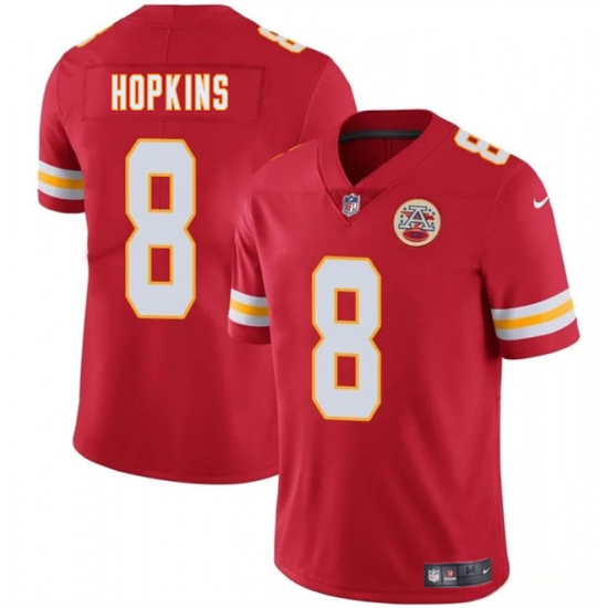 Men's Kansas City Chiefs #8 DeAndre Hopkins Red Vapor Untouchable Limited Stitched Football Jersey - Ujersey