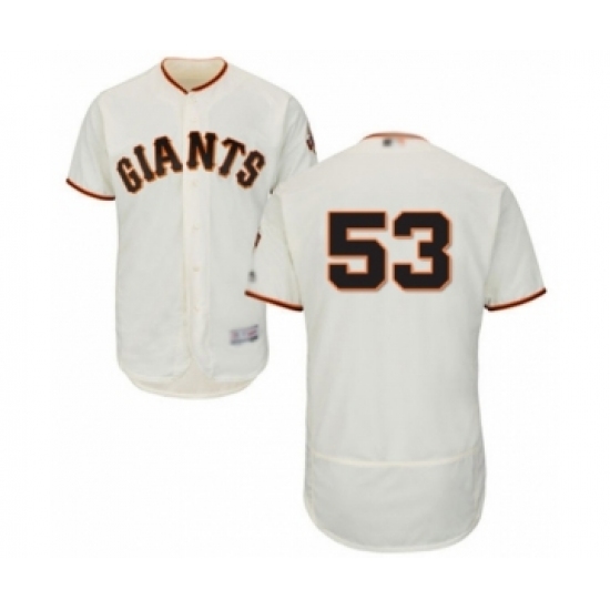 Men's San Francisco Giants #53 Austin Slater Cream Home Flex Base Authentic Collection Baseball Player Jersey - Ujersey