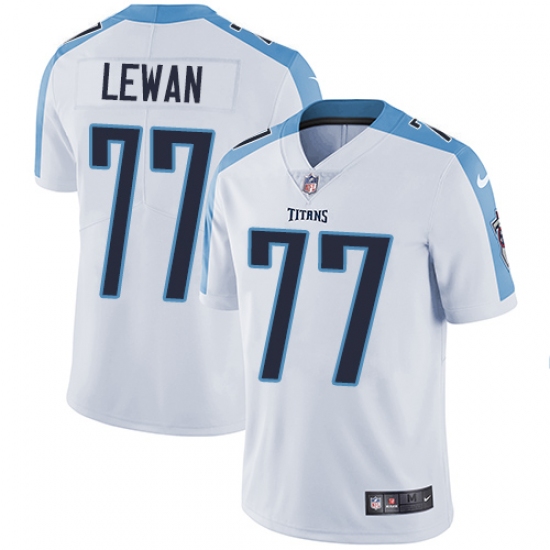 Youth Nike Tennessee Titans #77 Taylor Lewan White Vapor Untouchable Limited Player NFL Jersey - Ujersey