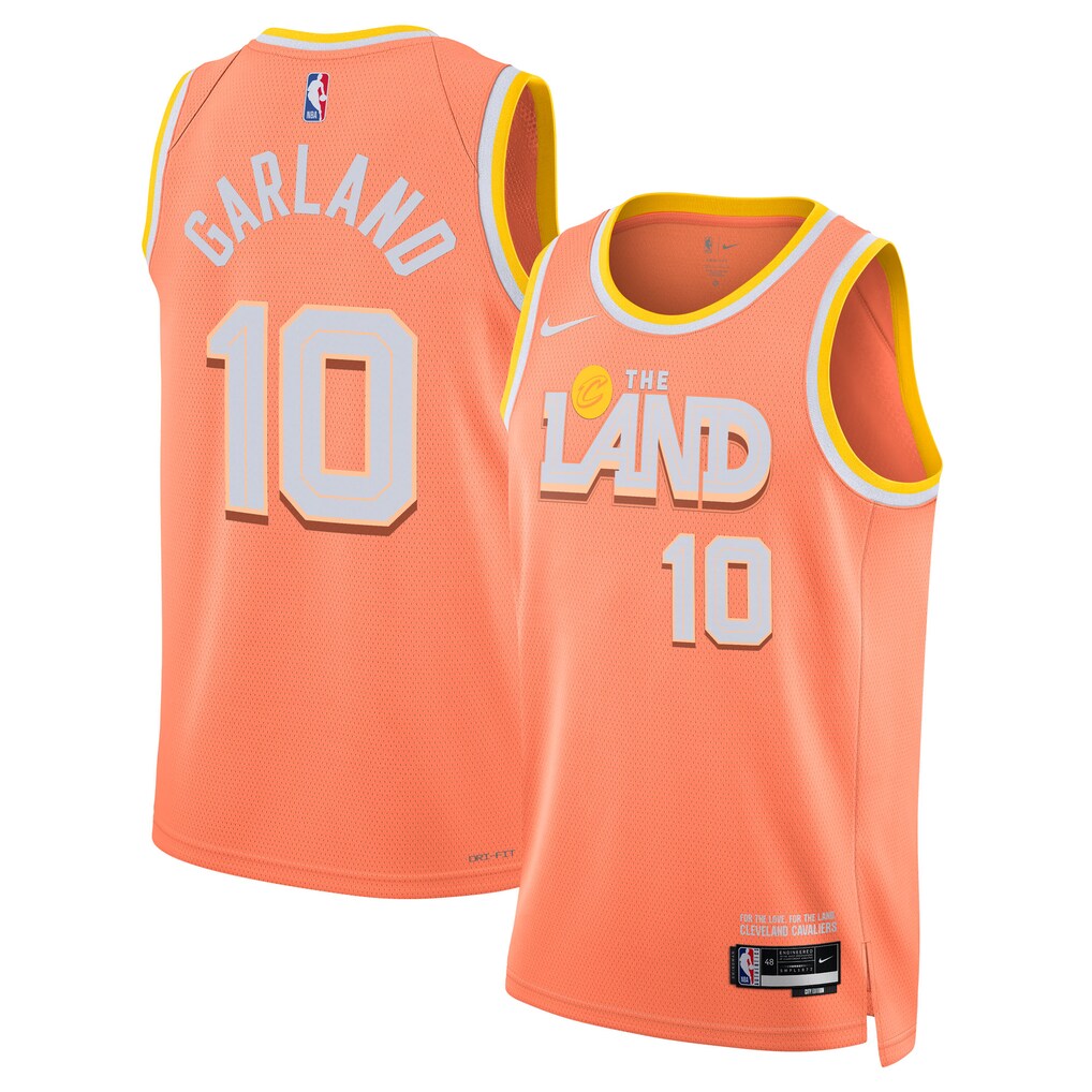 Unisex Cleveland Cavaliers Darius Garland Nike Orange 2025/26 Swingman Jersey - City Edition - SUjersey01