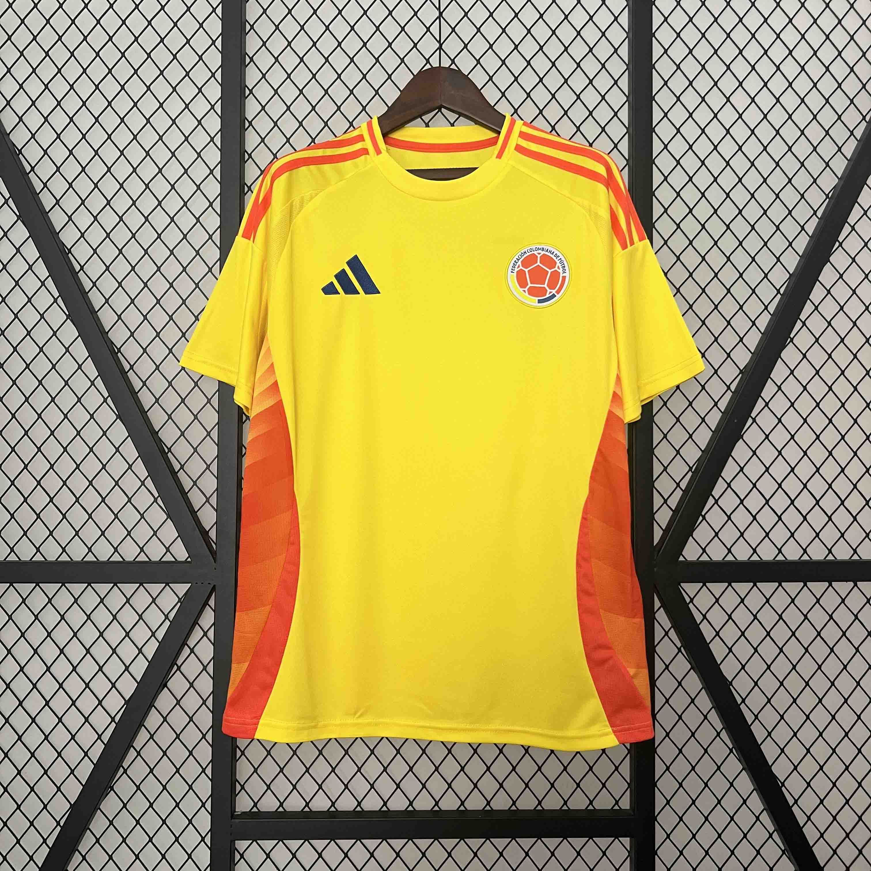 Colombia Soccer Jersey Home Custom Shirt Copa America 2024 - Ujersey