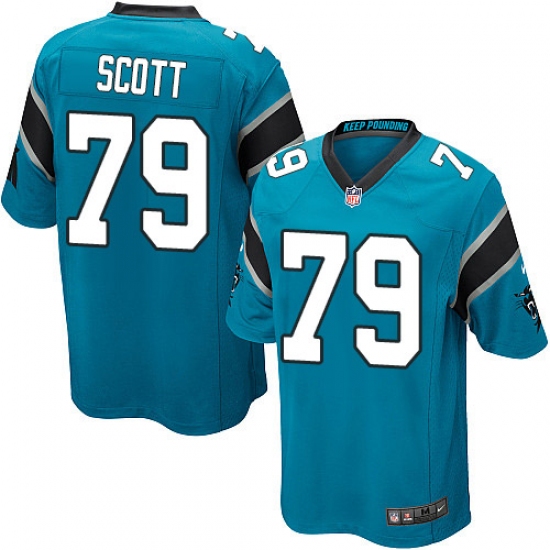 Men's Nike Carolina Panthers #79 Chris Scott Game Blue Alternate NFL Jersey - Ujersey