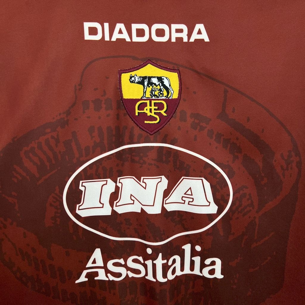 Roma Retro Soccer Jersey Home Custom Shirt 1997/98 - ujerseystore