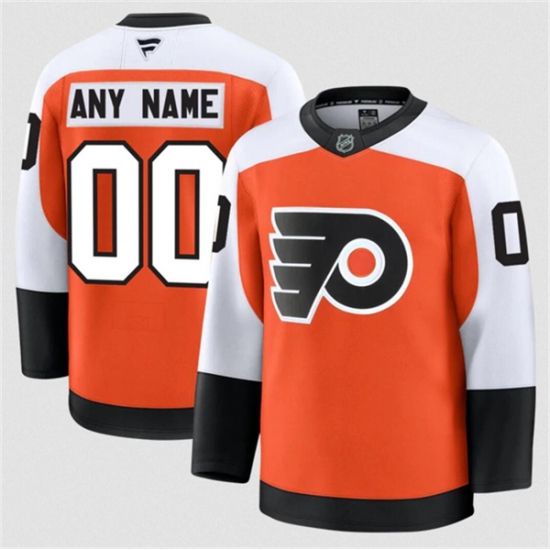Men's Philadelphia Flyers ACTIVE PLAYER Custom Orange 2024-25 Home Stitched Hockey Jersey - Ujersey