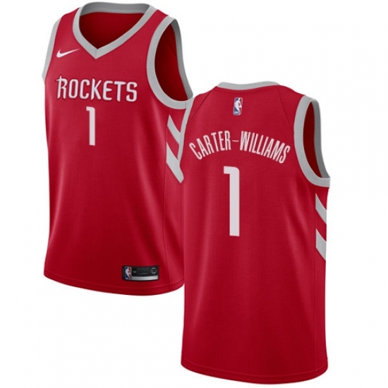 Youth Nike Houston Rockets #1 Michael Carter-Williams Swingman Red NBA Jersey - Icon Edition - Ujersey