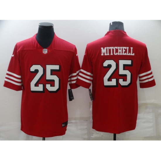 Men's San Francisco 49ers #25 Elijah Mitchell Red Scarlet Player Limited Jersey - Ujersey