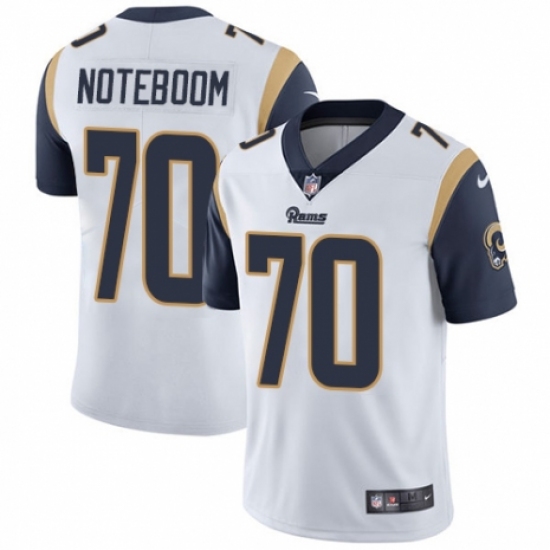 Men's Nike Los Angeles Rams #70 Joseph Noteboom White Vapor Untouchable Limited Player NFL Jersey - Ujersey