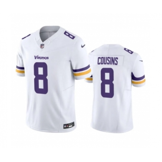 Men's Minnesota Vikings #8 Kirk Cousins White 2023 F.U.S.E. Vapor Untouchable Stitched Jersey - Ujersey