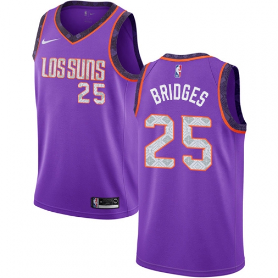 Youth Nike Phoenix Suns #25 Mikal Bridges Swingman Purple NBA Jersey - 2018 19 City Edition - Ujersey