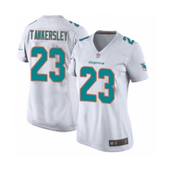 Women's Miami Dolphins #23 Cordrea Tankersley Game White Football Jersey - Ujersey
