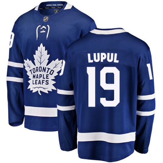 Men's Toronto Maple Leafs #19 Joffrey Lupul Fanatics Branded Royal Blue Home Breakaway NHL Jersey - Ujersey