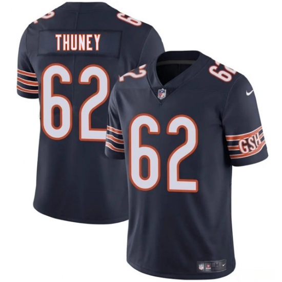 Men's Chicago Bears #62 Joe Thuney Navy 2025 Vapor Football Stitched Jersey - Ujersey