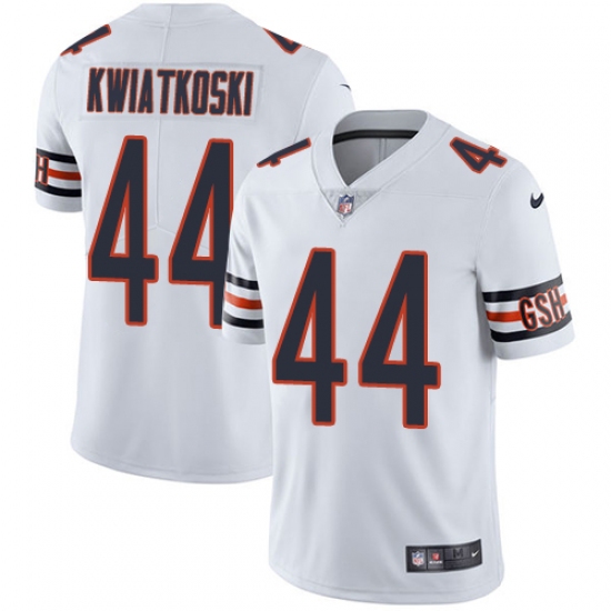 Men's Nike Chicago Bears #44 Nick Kwiatkoski White Vapor Untouchable Limited Player NFL Jersey - Ujersey