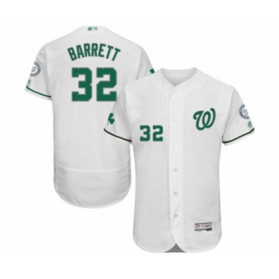 Men's Washington Nationals #32 Aaron Barrett White Celtic Flexbase Authentic Collection Baseball Player Jersey - Ujersey