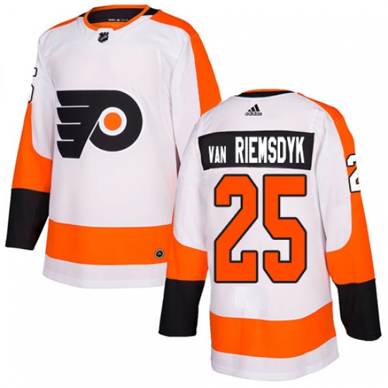 Youth Adidas Philadelphia Flyers #25 James Van Riemsdyk Authentic White Away NHL Jersey - Ujersey