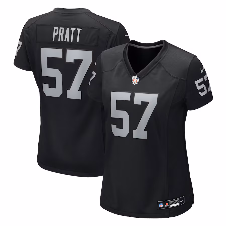 Women's Las Vegas Raiders Germaine Pratt Nike Black Team Game Jersey - Ujersey