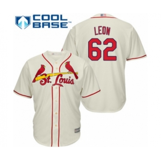 Youth St. Louis Cardinals #62 Daniel Ponce de Leon Authentic Cream Alternate Cool Base Baseball Player Jersey - Ujersey