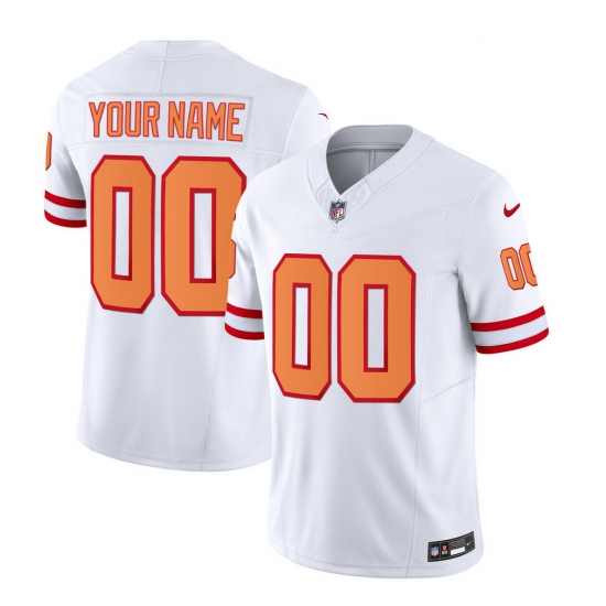 Men's Tampa Bay Buccaneers Active Player Custom 2023 F.U.S.E. White Throwback Limited Football Stitched Jersey - Ujersey