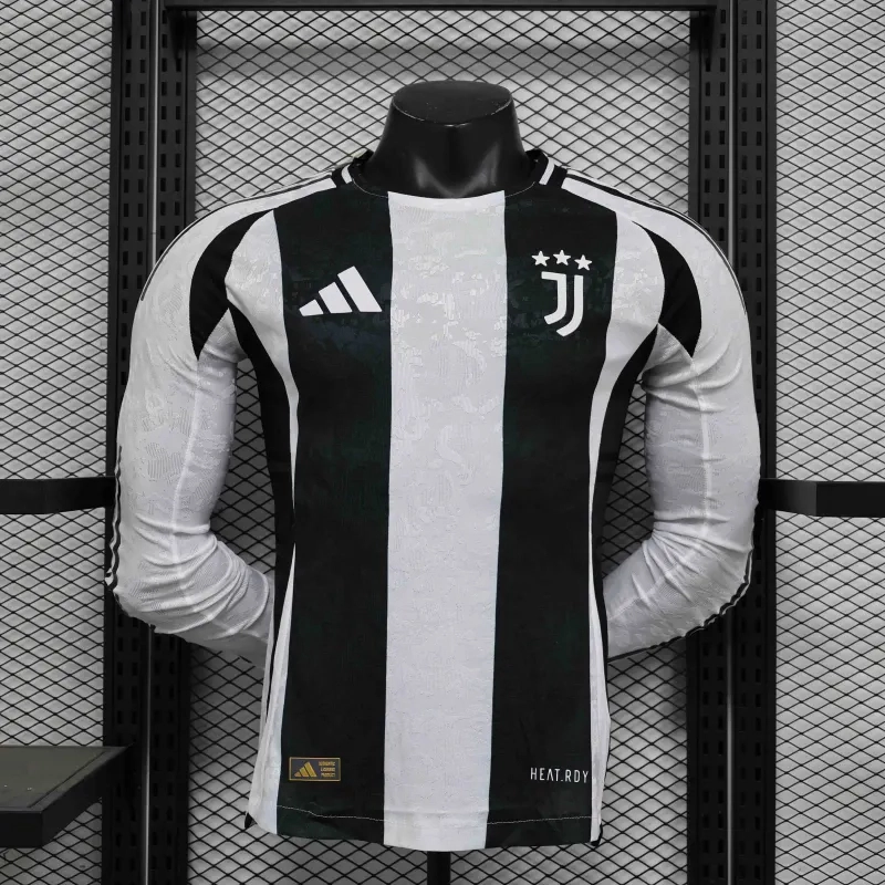 Juventus  Soccer Jersey Home Long Sleeve Shirt 2024/25 - Ujersey NHL