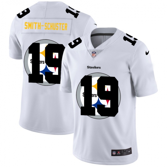 Men's Pittsburgh Steelers #19 JuJu Smith-Schuster White Nike White Shadow Edition Limited Jersey - Ujersey