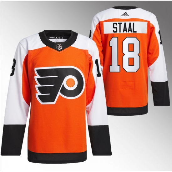 Men's Philadelphia Flyers #18 Marc Staal 2023-24 Orange Stitched Jersey - Ujersey