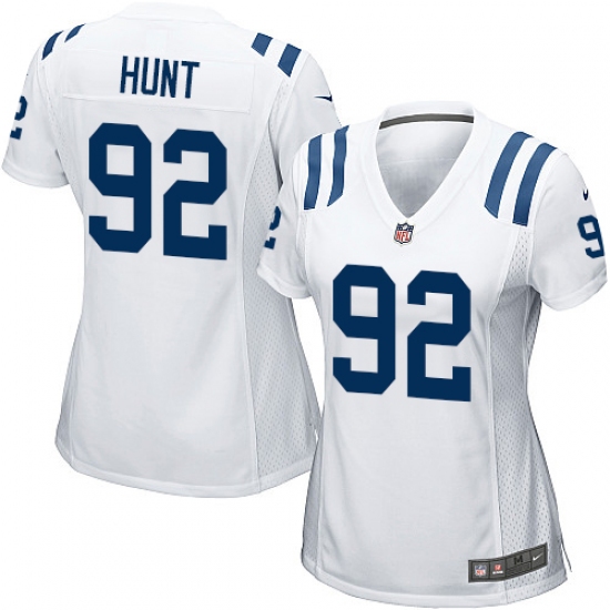 Women's Nike Indianapolis Colts #92 Margus Hunt Game White NFL Jersey - Ujersey
