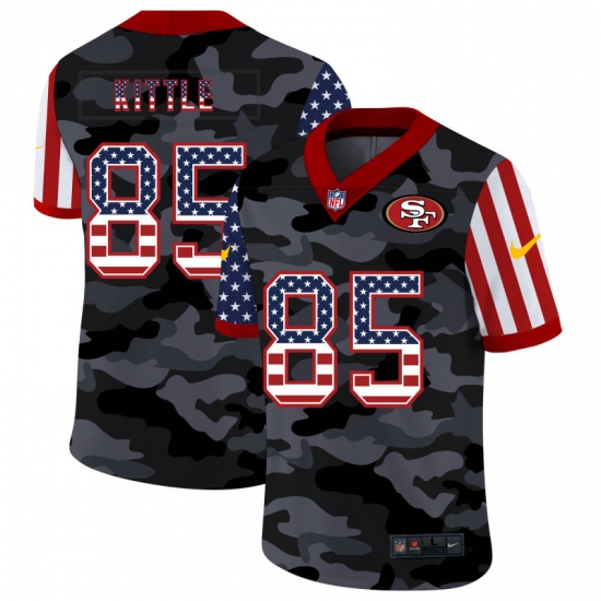 Men's San Francisco 49ers #85 George Kittle Camo Flag Nike Limited Jersey - Ujersey