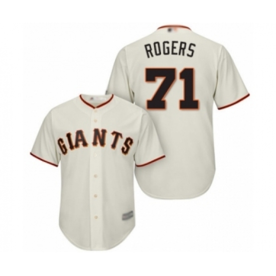 Youth San Francisco Giants #71 Tyler Rogers Authentic Cream Home Cool Base Baseball Player Jersey - Ujersey