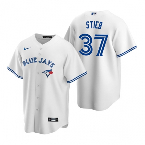 Mens Toronto Blue Jays #37 Dave Stieb Stitched Nike White Home Jersey