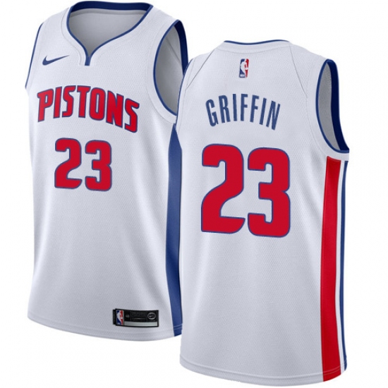 Men's Nike Detroit Pistons #23 Blake Griffin Swingman White NBA Jersey - Association Edition - Ujersey