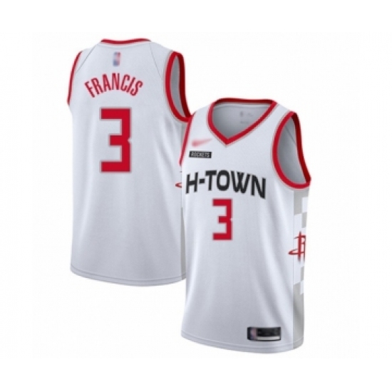 Youth Houston Rockets #3 Steve Francis Swingman White Basketball Jersey - 2019 20 City Edition - Ujersey