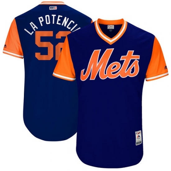 Men's Majestic New York Mets #52 Yoenis Cespedes 