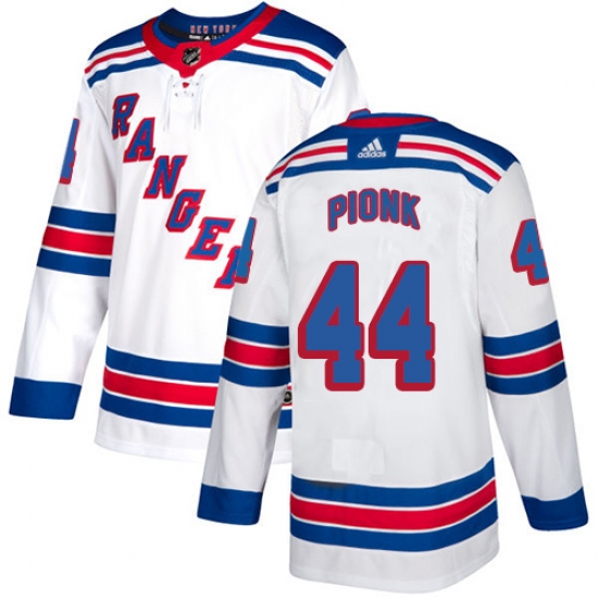 Men's Adidas New York Rangers #44 Neal Pionk White Road Authentic Stitched NHL Jersey - Ujersey