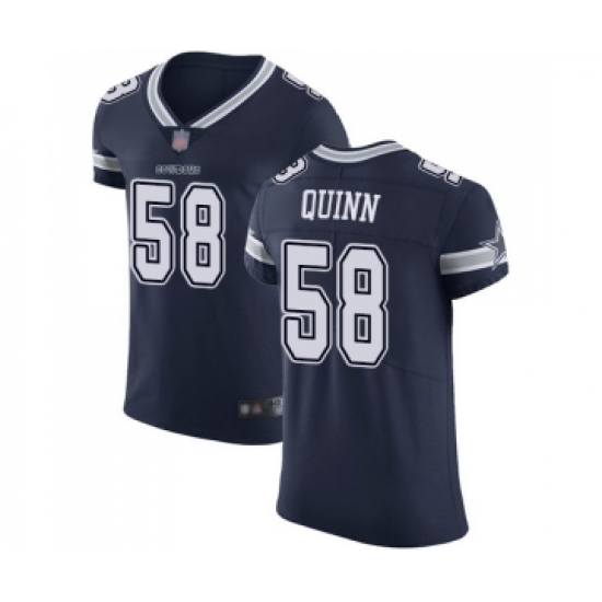 Men's Dallas Cowboys #58 Robert Quinn Navy Blue Team Color Vapor Untouchable Elite Player Football Jersey - Ujersey