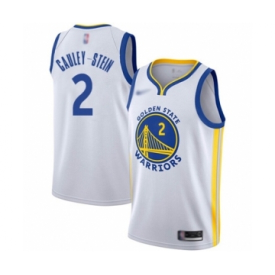 Youth Golden State Warriors #2 Willie Cauley-Stein Swingman White Basketball Jersey - Association Edition