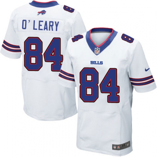 Men's Nike Buffalo Bills #84 Nick O'Leary Elite White NFL Jersey