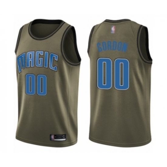 Youth Orlando Magic #00 Aaron Gordon Swingman Green Salute to Service Basketball Jersey - Ujersey