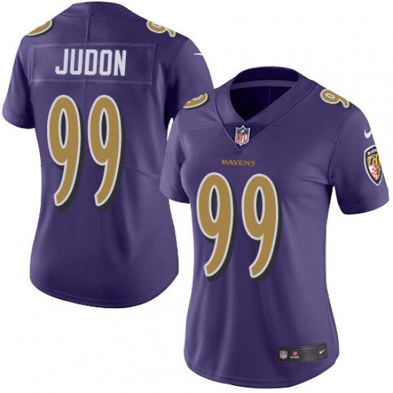 Women's Nike Baltimore Ravens #99 Matt Judon Limited Purple Rush Vapor Untouchable NFL Jersey - Ujersey