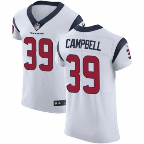Men's Nike Houston Texans #39 Ibraheim Campbell White Vapor Untouchable Elite Player NFL Jersey - Ujersey