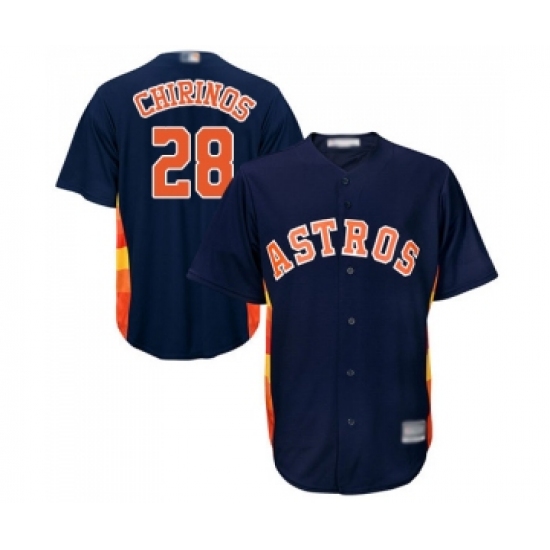 Men's Houston Astros #28 Robinson Chirinos Replica Navy Blue Alternate Cool Base Baseball Jersey - Ujersey