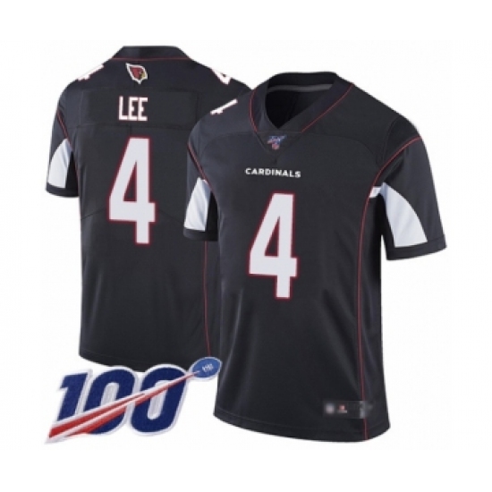 Men's Arizona Cardinals #4 Andy Lee Black Alternate Vapor Untouchable Limited Player 100th Season Football Jersey - Ujersey
