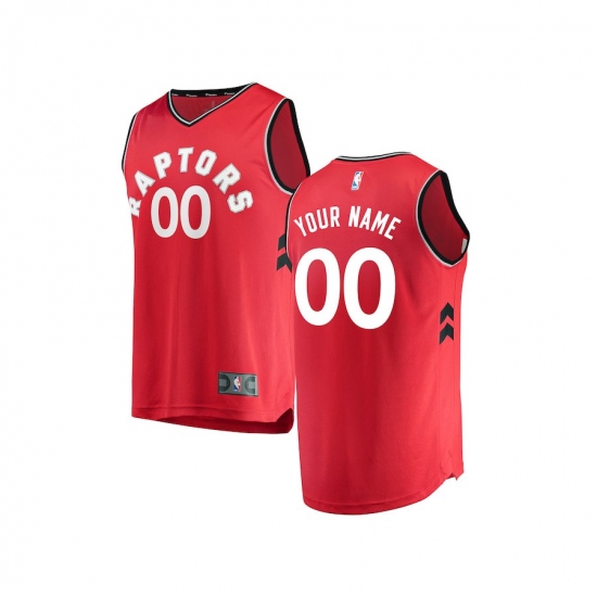 Youth Toronto Raptors Fanatics Branded Red Fast Break Custom Replica Jersey - Icon Edition - Ujersey