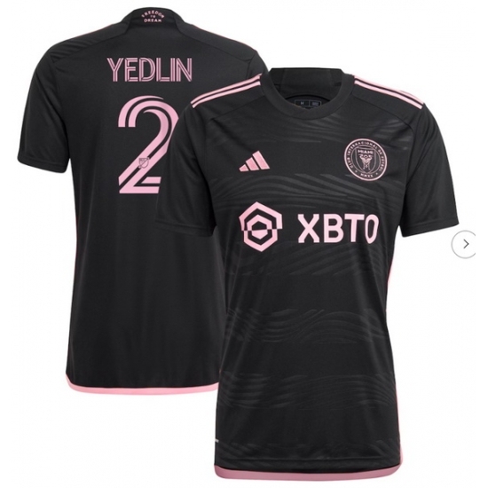Men's Inter Miami CF DeAndre Yedlin adidas Black 2023 La Noche Replica Player Jersey - Ujersey