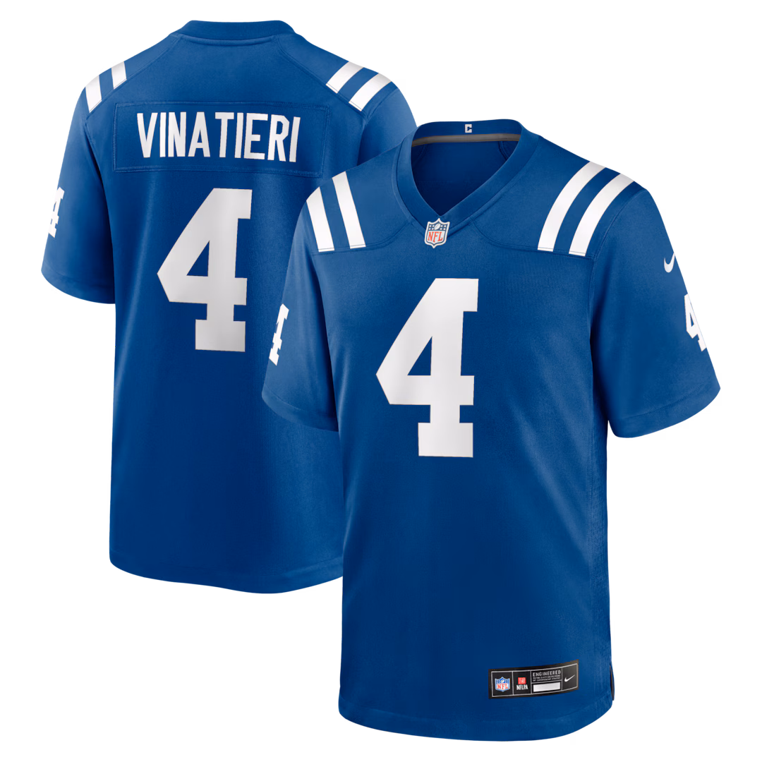 Men's Indianapolis Colts Adam Vinatieri Nike Royal Team Retired Game Jersey - U-jersey