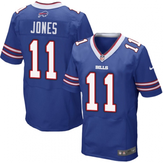 Men's Nike Buffalo Bills #11 Zay Jones Elite Royal Blue Team Color NFL Jersey