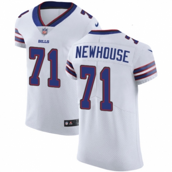 Men's Nike Buffalo Bills #71 Marshall Newhouse White Vapor Untouchable Elite Player NFL Jersey - Ujersey