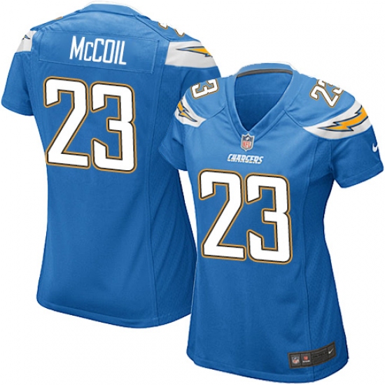 Women's Nike Los Angeles Chargers #23 Dexter McCoil Game Electric Blue Alternate NFL Jersey - Ujersey