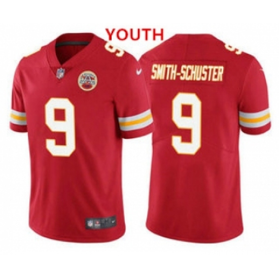 Youth Kansas City Chiefs #9 JuJu Smith-Schuster Red 2022 Vapor Untouchable Stitched NFL Nike Limited Jersey